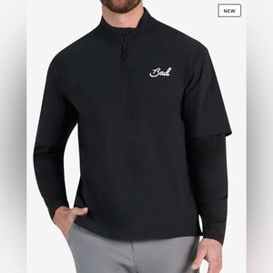 NWOT Bad Birdie Bad Elements Mechanism Quarter-Zip Pullover Black Men’s Size XL